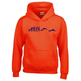 SCHWIMMEN Evolution Kinder Sweatshirt mit Kapuze HOODIE Kids Gr.128 - 164 cm