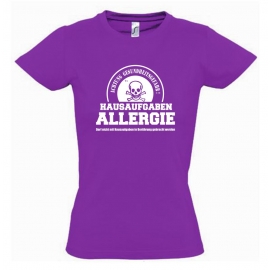 HAUSAUFGABEN ALLERGIE - Vorsicht Gesundheitsgefahr ! Nicht mit Hausaufgaben in Verbindung bringen ! Kinder T-Shirt Kids Gr.128 - 164 cm