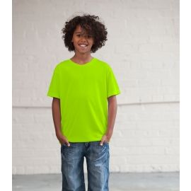 NEON KINDER SPORT NEONT-SHIRTS  - Neongelb, Neongrün, Neonpink, Neonorange Kinder Funktionsshirts Trikot für alle Sportarten 3 bis 14 Jahre