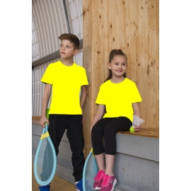 NEON KINDER SPORT NEONT-SHIRTS  - Neongelb, Neongrün, Neonpink, Neonorange Kinder Funktionsshirts Trikot für alle Sportarten 3 bis 14 Jahre