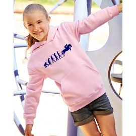 REITEN Evolution Kinder Sweatshirt mit Kapuze HOODIE Kids Gr.128 - 164 cm Voltegieren, Springreiten, Reitunterricht, Reiturnier