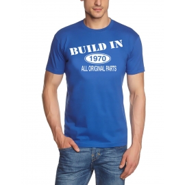 Built In 1970 all original parts !  T-Shirt Geburtstag Jubiläum Birthday S M L XL XXL 3XL 4XL 5XL auch als Sweatshirt mit Kapuze