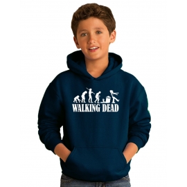 ZOMBIE Evolution Walking Dead ! Kinder Sweatshirt mit Kapuze HOODIE Kids Gr.128 - 164 cm NEIN SAGEN !