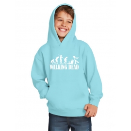 ZOMBIE Evolution Walking Dead ! Kinder Sweatshirt mit Kapuze HOODIE Kids Gr.128 - 164 cm NEIN SAGEN !