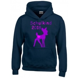 Schulkind 2018 ! Mädchen Geschwister Sweatshirt mit Kapuze HOODIE Kids Gr.128 - 164 cm