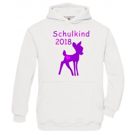 Schulkind 2018 ! Mädchen Geschwister Sweatshirt mit Kapuze HOODIE Kids Gr.128 - 164 cm