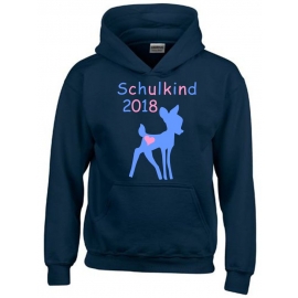 Schulkind 2018 ! Mädchen Geschwister Sweatshirt mit Kapuze HOODIE Kids Gr.128 - 164 cm