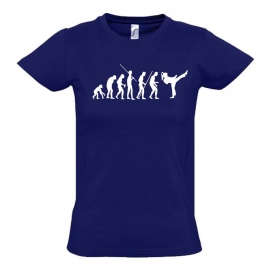 Mädchen Karate KICKBOXEN Evolution Kinder T-SHIRT Kids Gr.128 - 164 cm Thai Boxen, Taekwondo, Judo, K1, Aikido, Ju Jutsu