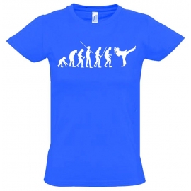 Mädchen Karate KICKBOXEN Evolution Kinder T-SHIRT Kids Gr.128 - 164 cm Thai Boxen, Taekwondo, Judo, K1, Aikido, Ju Jutsu