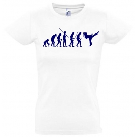 Mädchen Karate KICKBOXEN Evolution Kinder T-SHIRT Kids Gr.128 - 164 cm Thai Boxen, Taekwondo, Judo, K1, Aikido, Ju Jutsu