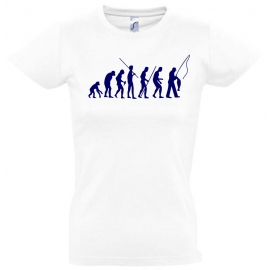 ANGELN - FISCHEN  Evolution Kinder T-Shirt Kids Gr.128 - 164 cm