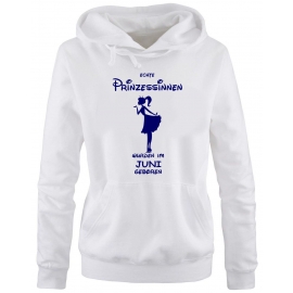 Echte Prinzessinnen wurden im Juni geboren ! Damen - Mädchen Geburtstag HOODIE Sweatshirt mit Kapuze Gr. S M L XL Prinzessin Birthday Party Feiern