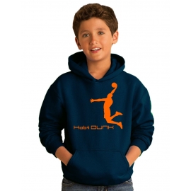 Habt DUNK Basketball Slam Dunkin Kinder Sweatshirt mit Kapuze HOODIE Kids Gr.128 - 164 cm