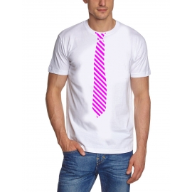 KRAWATTEN T-Shirt Karneval Stripes Streifenkrawatte JGA Party Faschingskrawatte S M L XL XXL 3XL 4XL 5XL