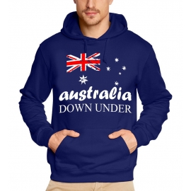 Australia Vintage NEU Down Under Kapuzensweater Australien Blau Schwarz Navy S M L XL XXL 3XL 4XL 5XL