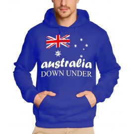 Australia Vintage NEU Down Under Kapuzensweater Australien Blau Schwarz Navy S M L XL XXL 3XL 4XL 5XL