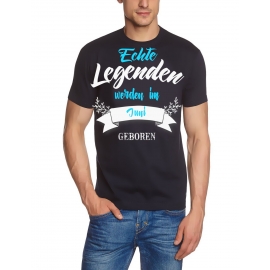 Echte Legenden werden im Juni geboren ! Geburtstag T-SHIRT Gr.S M L XL XXL 3XL 4XL 5XL schenken Birthday Party Feiern