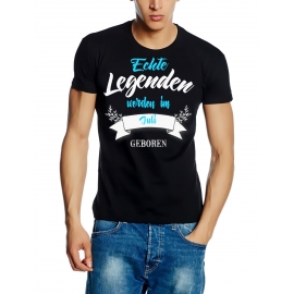 Echte Legenden werden im Juli geboren ! Geburtstag T-SHIRT Gr.S M L XL XXL 3XL 4XL 5XL schenken Birthday Party Feiern