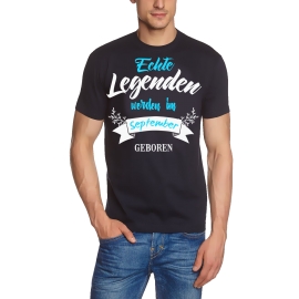 Echte Legenden werden im September geboren ! Geburtstag T-SHIRT Gr.S M L XL XXL 3XL 4XL 5XL schenken Birthday Party Feiern