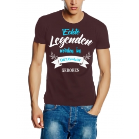 Echte Legenden werden im Dezember geboren ! Geburtstag T-SHIRT Gr.S M L XL XXL 3XL 4XL 5XL schenken Birthday Party Feiern