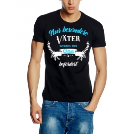 Nur besondere Väter werden zum Opa befördert ! Geburt Schwangerschaft Großeltern werden T-SHIRT Gr.S M L XL XXL 3XL 4XL 5XL schenken Birthday Party Feiern Enkelkinder