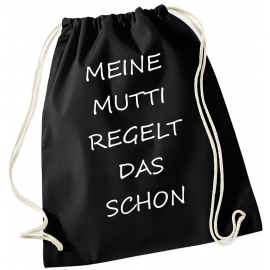 Turnbeutel mit Spruch ! Gymbag verschiedene Spüche & Designs auswählbar - Rucksack Turnbeutel Tasche Backpack für Pausenhof, Schule, Sport, Urlaub