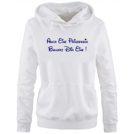 Auch eine Prinzessin ballert Dir eine ! Damen - Mädchen Geburtstag HOODIE Sweatshirt mit Kapuze Gr. S M L XL Prinzessin Birthday Party Feiern