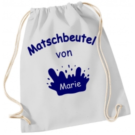 Matschbeutel mit Namen ! Turnbeutel Gymbag Rucksack  Tasche Backpack für Pausenhof, Schule, Kindergarten, Sport, Urlaub, Training