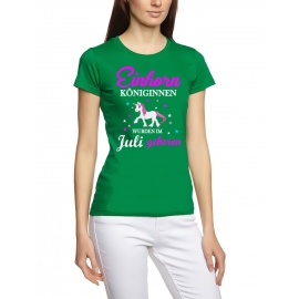 Einhorn Königinnen wurden im Juli geboren ! Unicorn Damen T-Shirt Gr.S M L XL XXL schenken Birthday Party Feiern