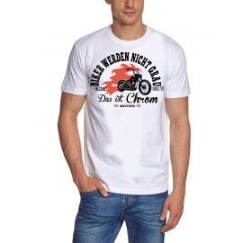 Biker werden nicht grau - Das ist Chrom. ! Geburtstag Vatertag  T-SHIRT Gr.S M L XL XXL 3XL 4XL 5XL schenken Birthday Party Feiern Kinder