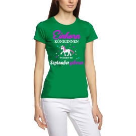 Einhorn Königinnen wurden im September geboren ! Unicorn Damen T-Shirt Gr.S M L XL XXL schenken Birthday Party Feiern