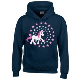 UNICORN STARS - Einhorn Sterne Kids Gr.116 128 140 152 cm Einschulung, erster Schultag, 1. Klasse, Kindergartenabschieds Shirt