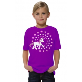 UNICORN STARS - Einhorn Sterne Kids Gr.116 128 140 152 cm Einschulung, erster Schultag, 1. Klasse, Kindergartenabschieds Shirt