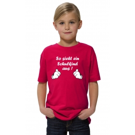 So sieht ein Schulkind aus ! T-SHIRT Kids Gr.116 128 140 152 cm Einschulung, erster Schultag, 1. Klasse, Kindergartenabschied Pullover