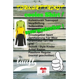 Torwart Evolution Kinder und Erwachsene Fußball Trikot Torwarttrikot Kids 6-8 Jahre, 10-12 Jahre, S M L/XL XXL