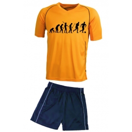 TRIKOTSET mit DEINEM NAMEN + NUMMER ! Fußball Evolution Kinder Fußball Trikot + Hose  Kids 98-104, 110-116, 122-128, 134-140, 146-152, 158-164 cm schwarz, rot, blau. Grün, orange, weiß, gelb