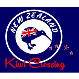 NEW ZEALAND GYMBAG Kiwi Crossing NEUSEELAND Blau Navy Schwarz Rucksack Gymsac Back pack Ranzen Sporttasche Turnbeutel