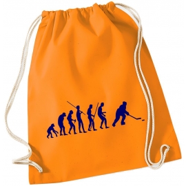 Evolution EISHOCKEY ! Gymbag Rucksack Turnbeutel Tasche Backpack für Pausenhof, Schule, Sport, Urlaub