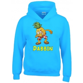 DABBIN ANANAS ! Kinder HOODIE Sweatshirt mit Kapuze Kids Gr.128 - 164 cm Dabbing