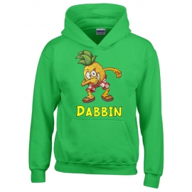 DABBIN ANANAS ! Kinder HOODIE Sweatshirt mit Kapuze Kids Gr.128 - 164 cm Dabbing