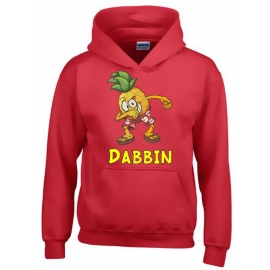 DABBIN ANANAS ! Kinder HOODIE Sweatshirt mit Kapuze Kids Gr.128 - 164 cm Dabbing