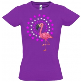 FLAMINGO STARS - FLAMINGO Sterne Kids Gr.116 128 140 152 cm Einschulung, erster Schultag, 1. Klasse, Kindergartenabschieds Shirt