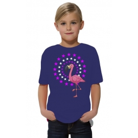 FLAMINGO STARS - FLAMINGO Sterne Kids Gr.116 128 140 152 cm Einschulung, erster Schultag, 1. Klasse, Kindergartenabschieds Shirt