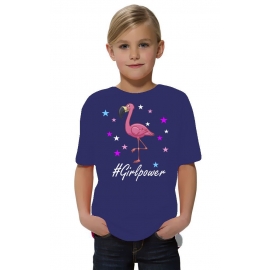 FLAMINGO GIRLPOWER - Kids Gr.116 128 140 152 cm Einschulung, erster Schultag, 1. Klasse, Kindergartenabschieds Shirt