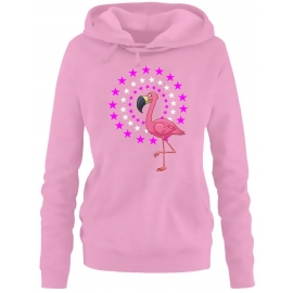 FLAMINGO STARS ! Unicorn Damen Hoodie - Sweatshirt mit Kapuze Gr.S M L XL XXL schenken Birthday Party Feiern