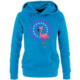 FLAMINGO STARS ! Unicorn Damen Hoodie - Sweatshirt mit Kapuze Gr.S M L XL XXL schenken Birthday Party Feiern