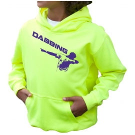 DABBING ! NEON KINDER SPORT HOODIES  Sweatshirt mit Kapuze- Neongelb, Neongrün, Neonpink, Neonorange Kinder Funktionsshirts DABBIN