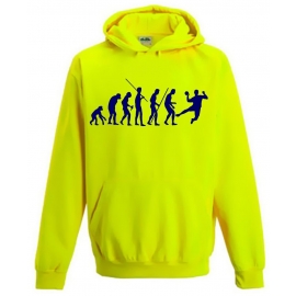 HANDBALL EVOLUTION ! NEON KINDER SPORT HOODIES  Sweatshirt mit Kapuze- Neongelb, Neongrün, Neonpink, Neonorange Kinder Funktionsshirts Trikot für alle Sportarten 3 bis 14 Jahre