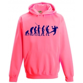 HANDBALL EVOLUTION ! NEON KINDER SPORT HOODIES  Sweatshirt mit Kapuze- Neongelb, Neongrün, Neonpink, Neonorange Kinder Funktionsshirts Trikot für alle Sportarten 3 bis 14 Jahre