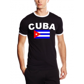 CUBA FLAGGE - Kuba Libre T-shirt Ringer S M L XL XXL Havana